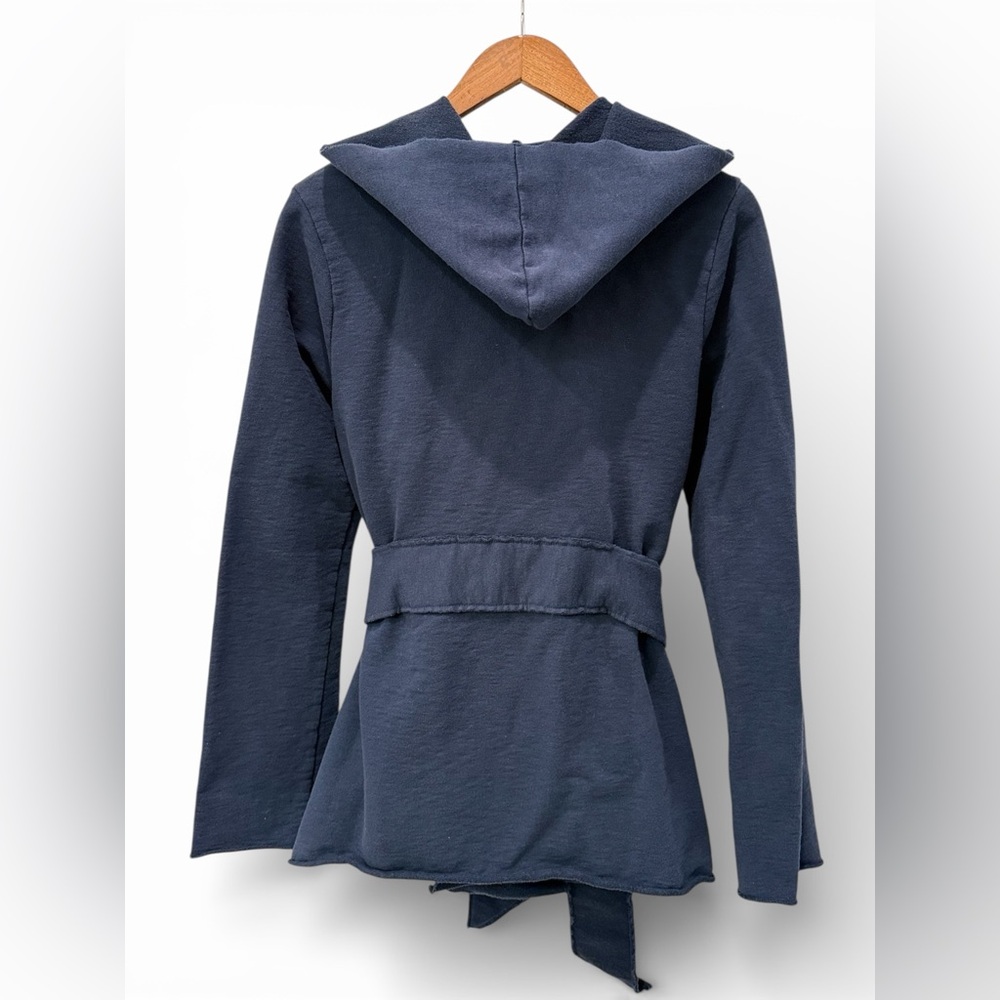 Lucky Brand Women’s Black Hooded Wrap Cardigan | Size Small - Picture 2 of 5